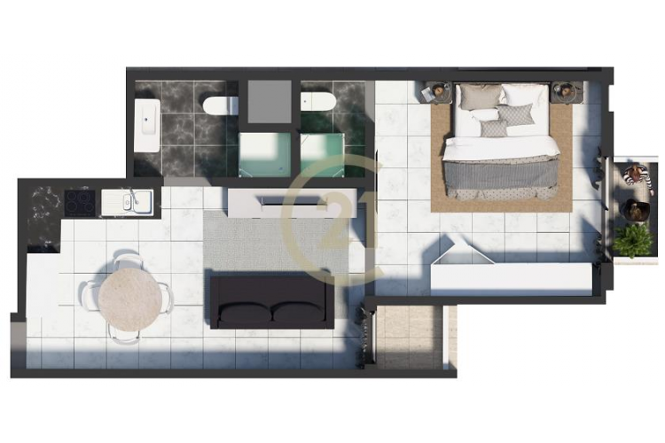 1 Bedroom Apartment For Sale